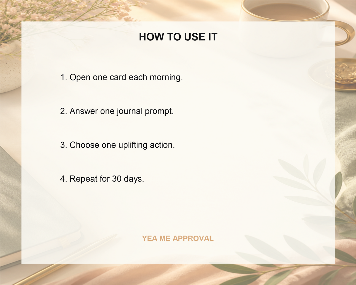 Yea Me Choose Yourself 30-Day Self-Approval Journey digital download preview